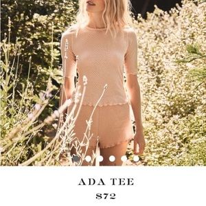 DOEN Ada tee in pink xs